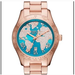 AUTHENTIC Michael Kors World Map Watch